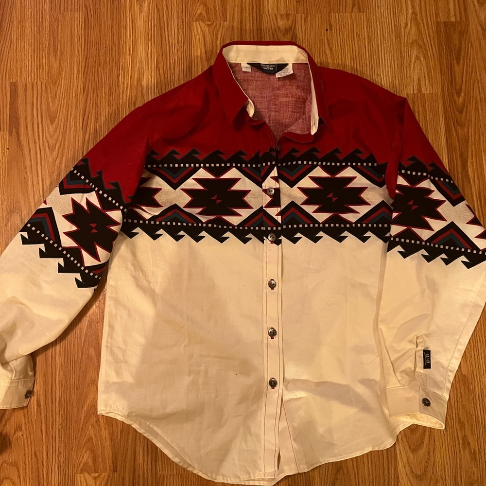 Brooks & Dunn western rodeo button up shirt